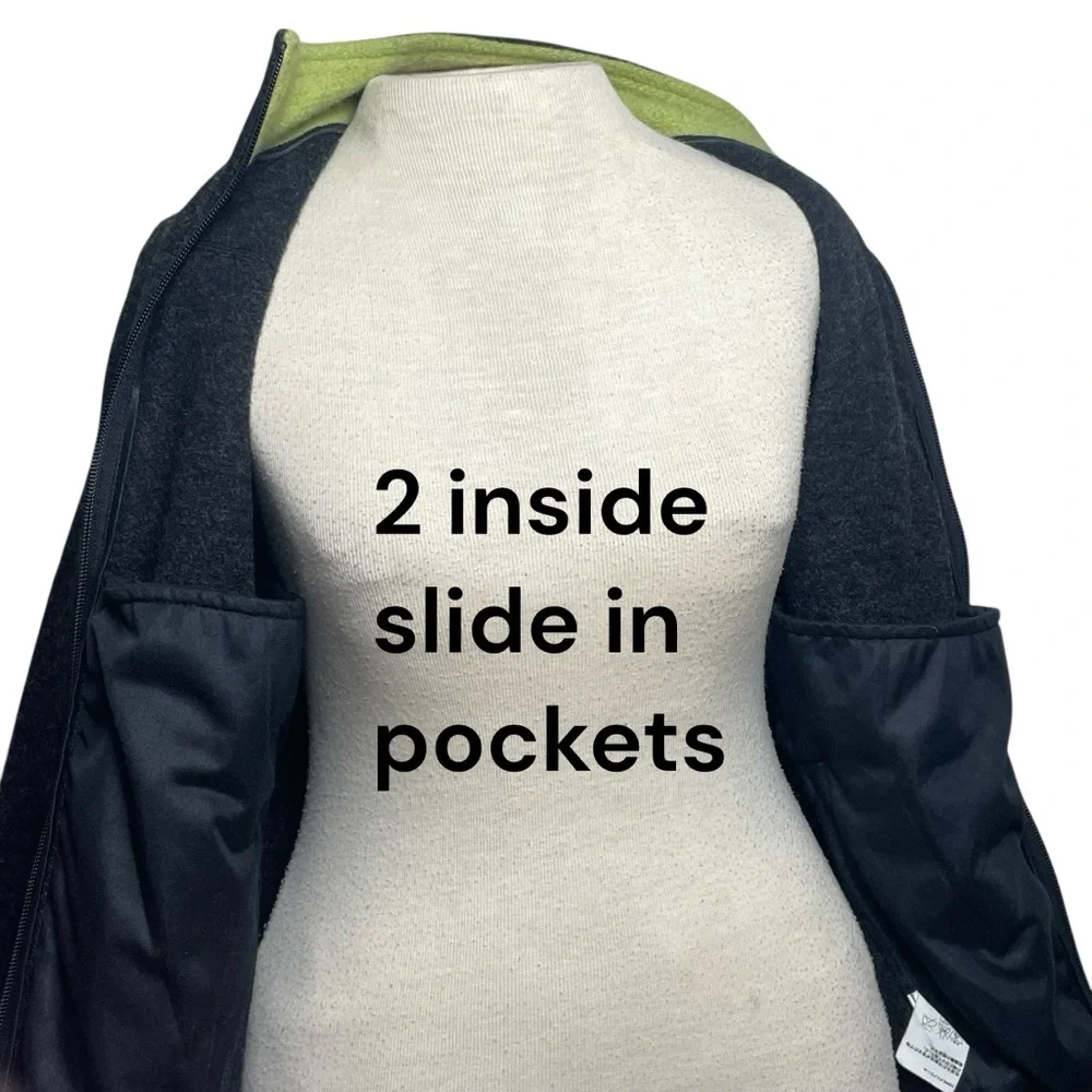 Ibex 100% Merino Wool Jacket Sweater Charcoal Gray Full Zip Fitted USA Made Med - Picture 13 of 16